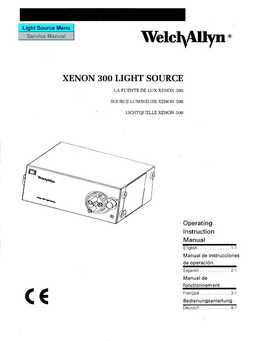 Welch Allyn XENON 300 Operating instructions manual