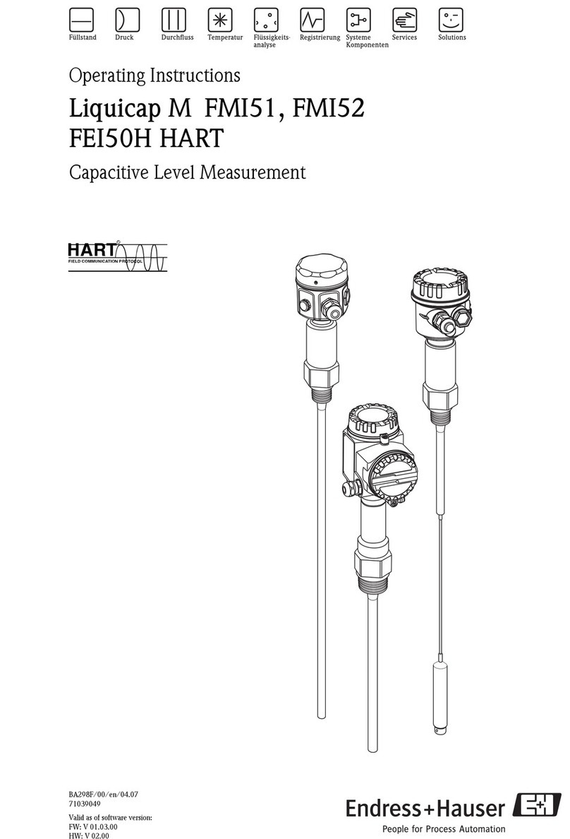 Endress+Hauser Liquicap M FMI51 operating instructions
