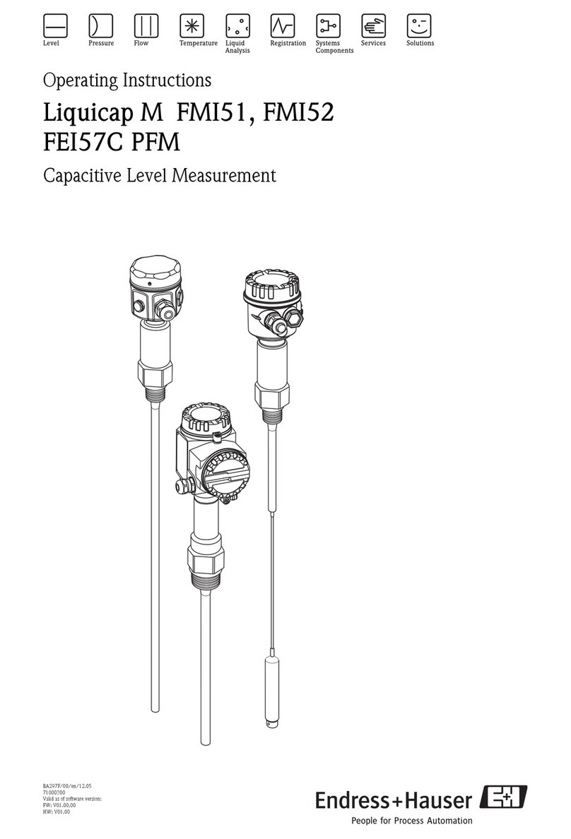Endress+Hauser Liquicap M FMI51 User manual
