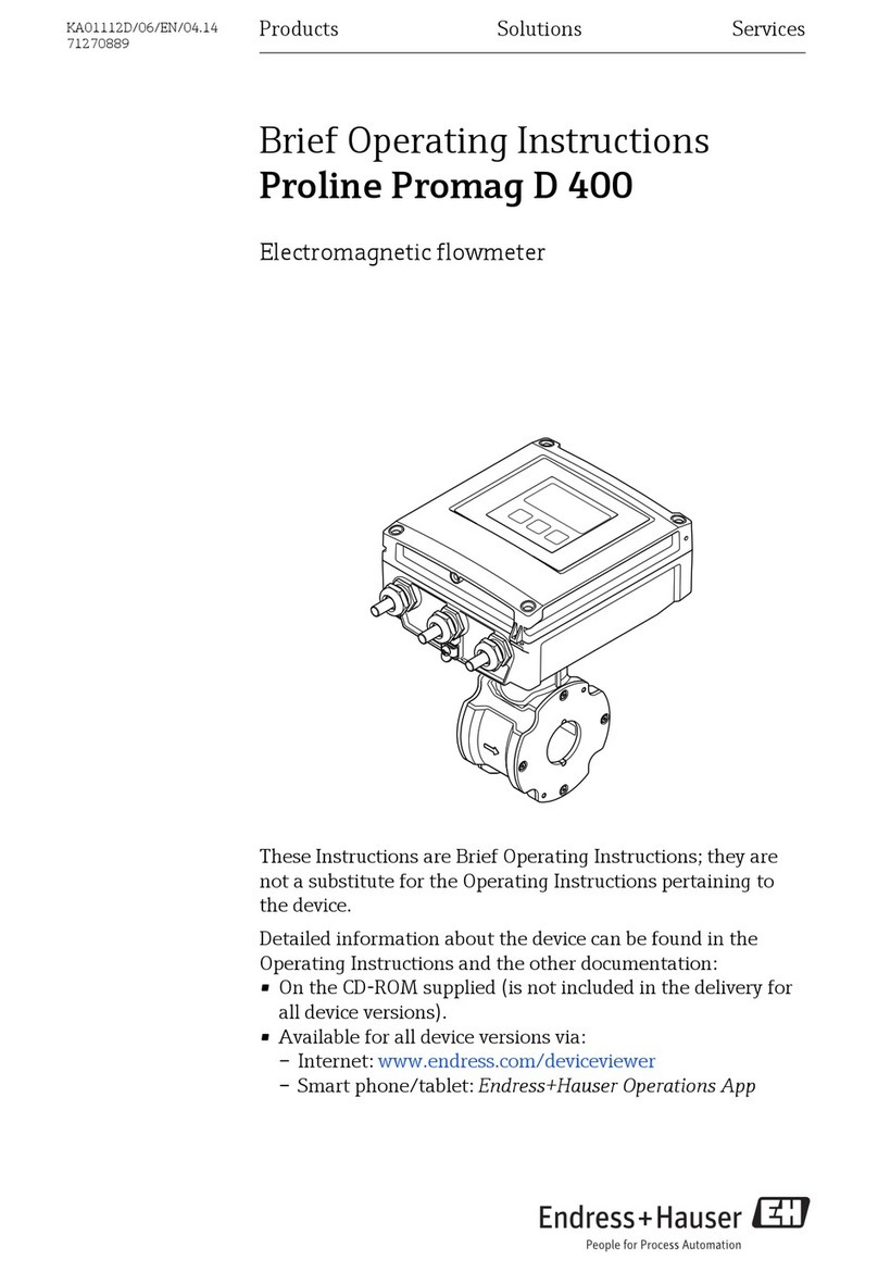Endress+Hauser Proline Promag D 400 Technical specifications
