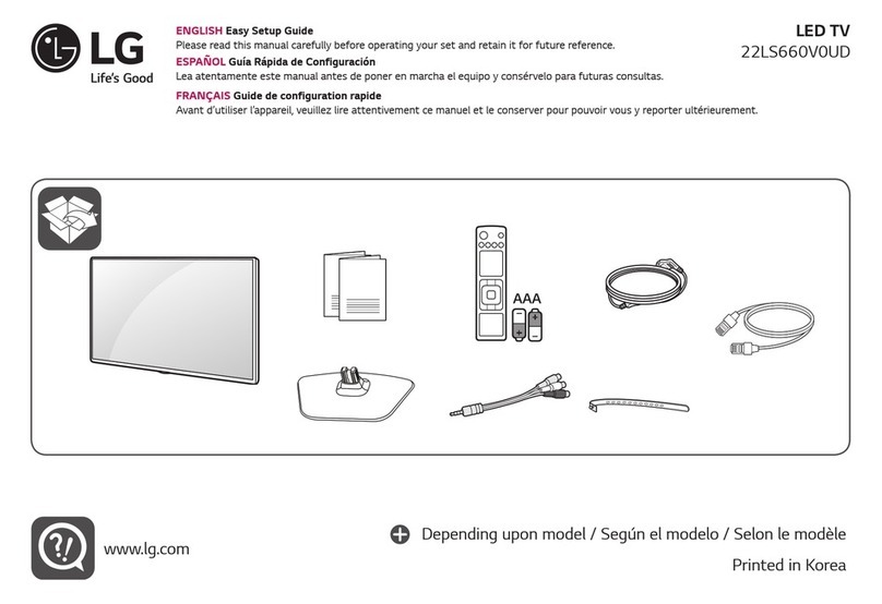 LG Pro:Centric 22LS660V0UD Quick start guide