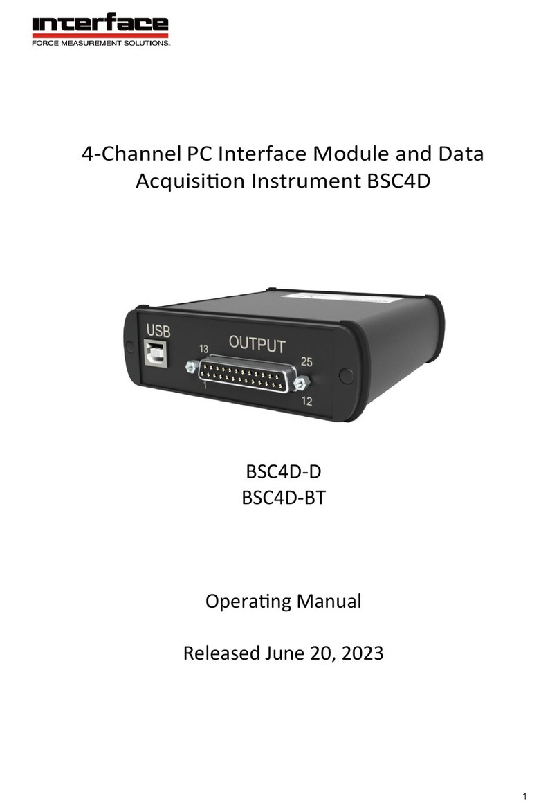 Interface BlueDAQ BSC4D operating manual