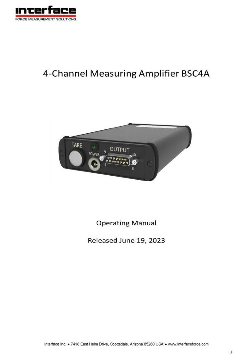 Interface BSC4A operating manual
