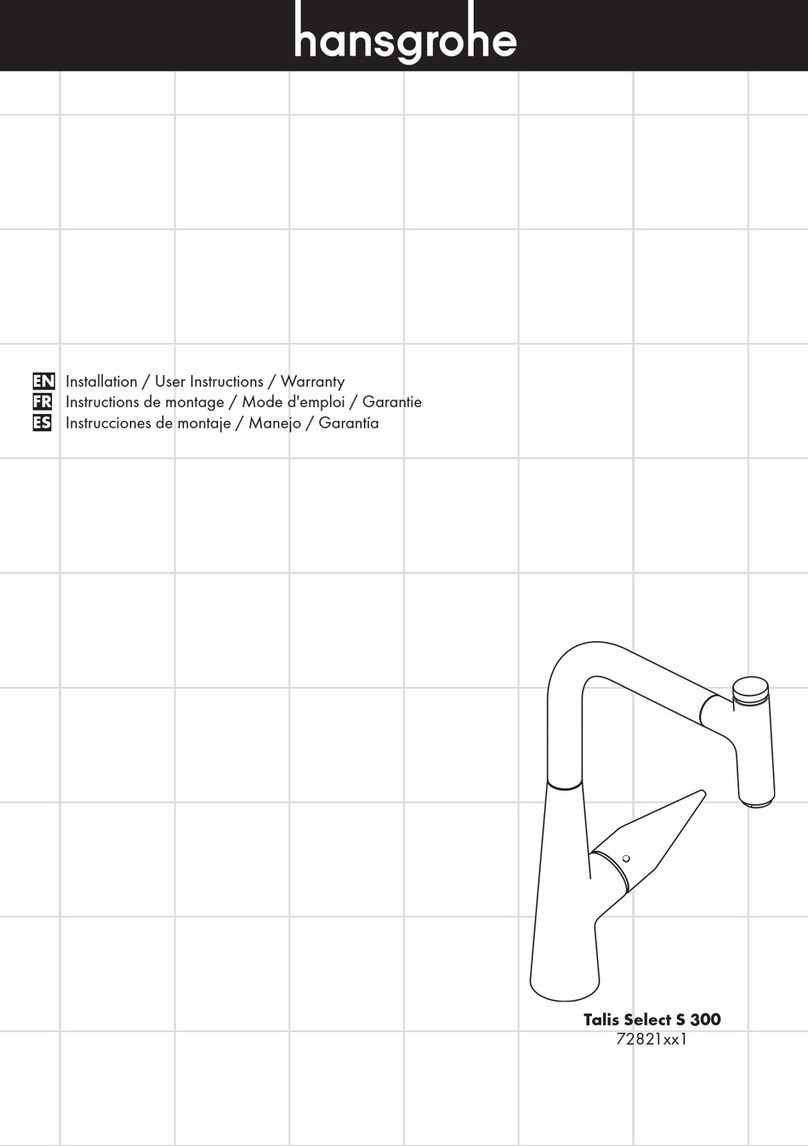 Hans Grohe Talis Select S 300 72821 1 Series Instruction Manual
