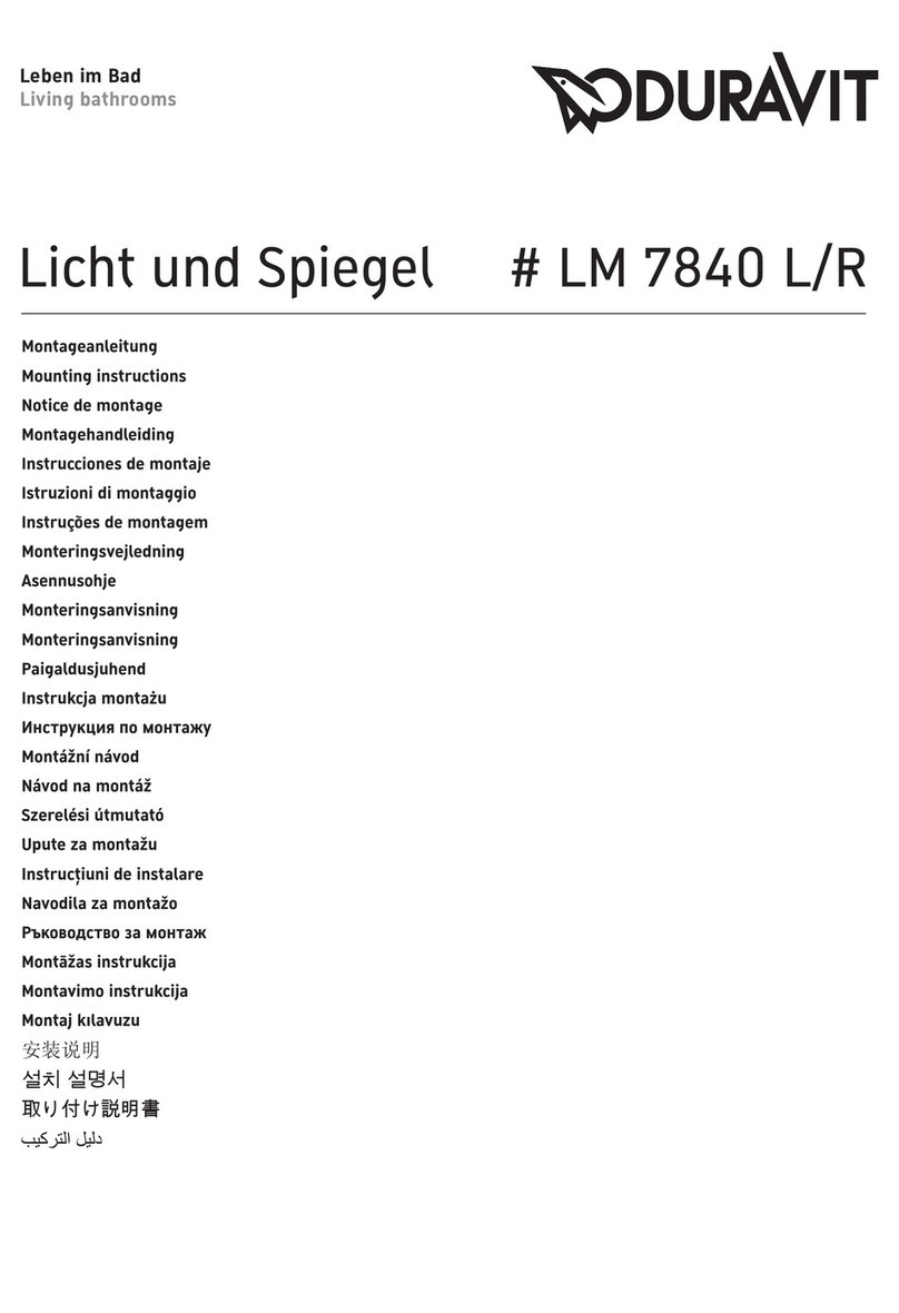 DURAVIT LM 7840 L Mounting instructions