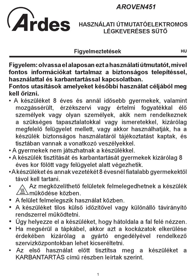 ARDES AROVEN451 User manual