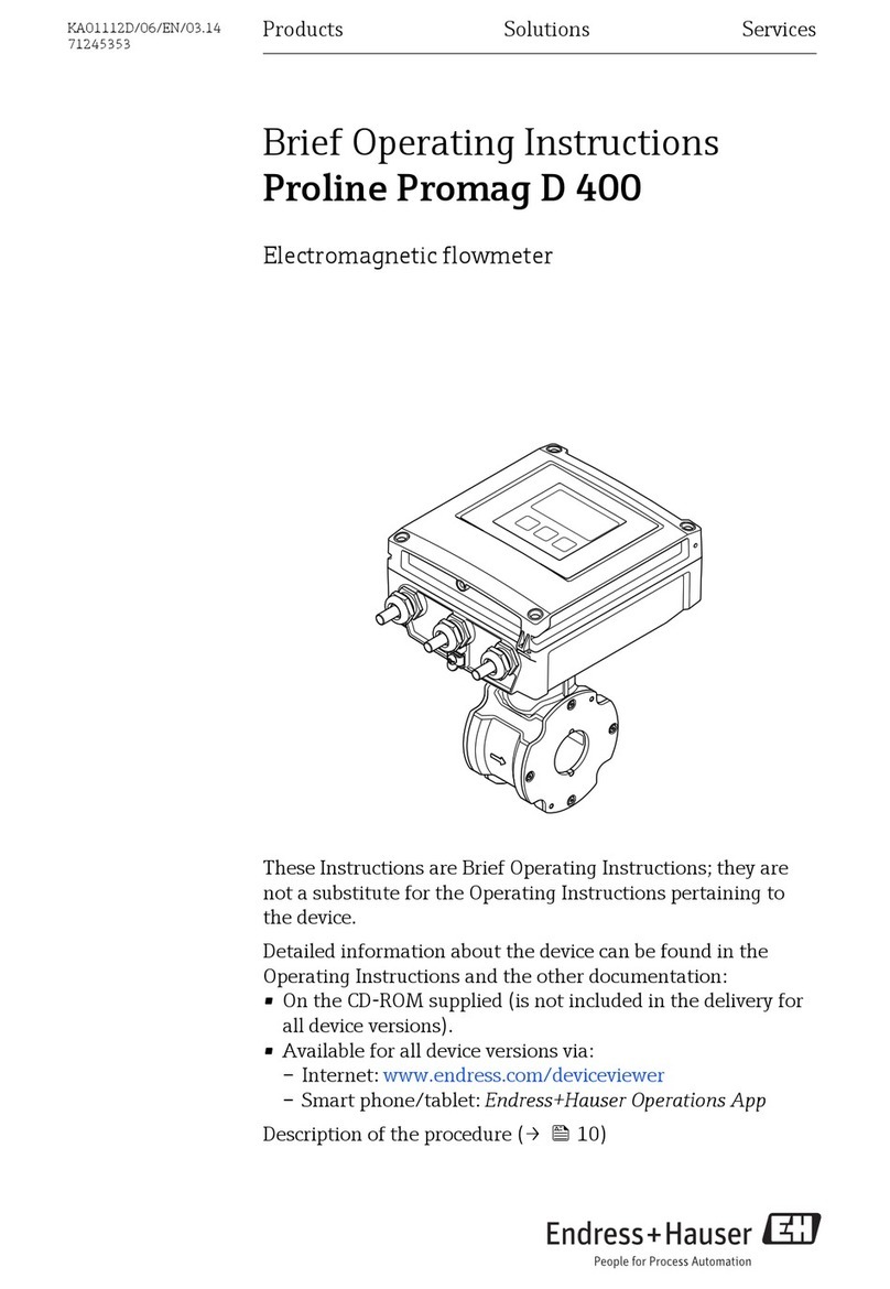 Endress+Hauser Proline Promag D 400 Technical specifications