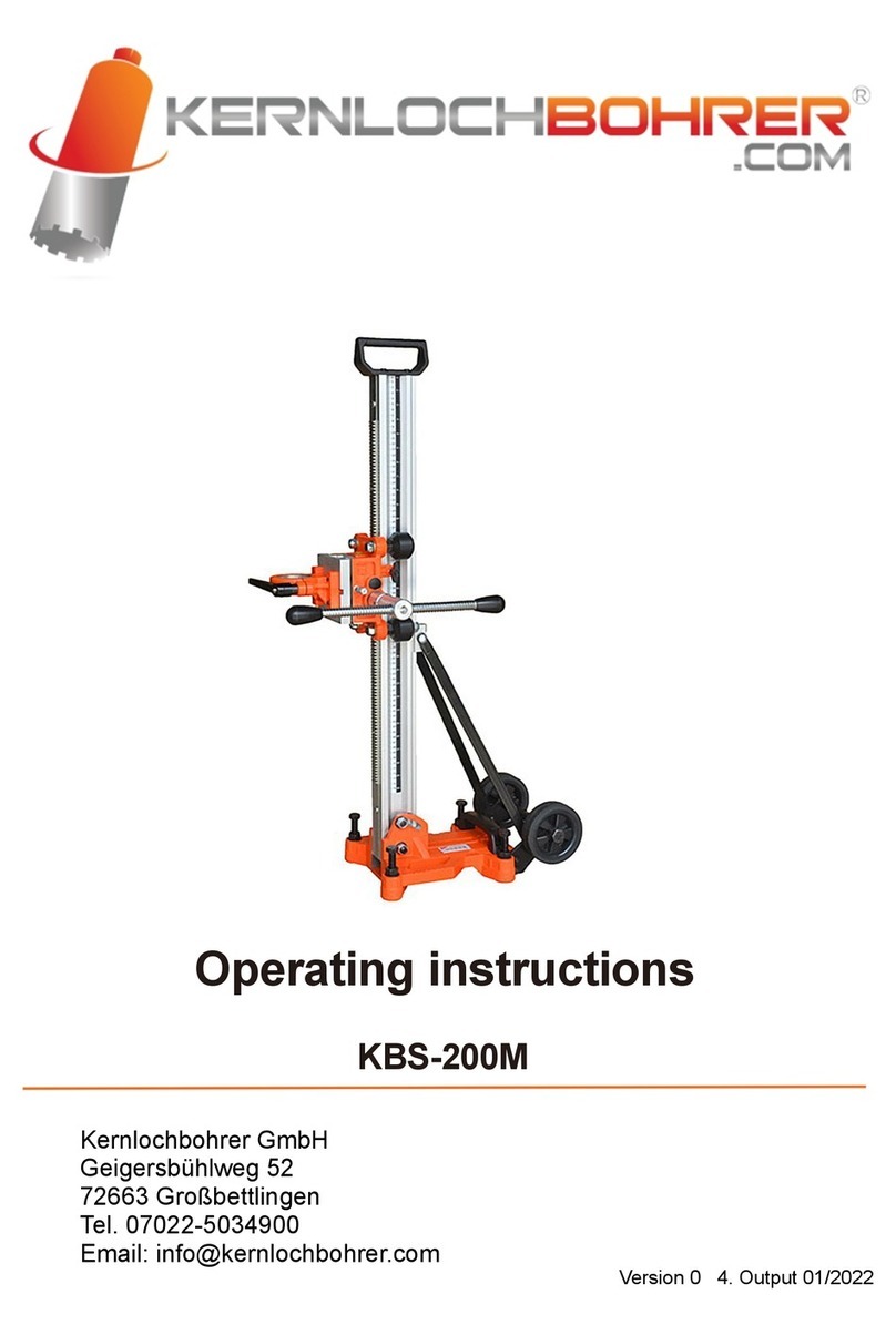 Kernlochbohrer KBS-200M operating instructions