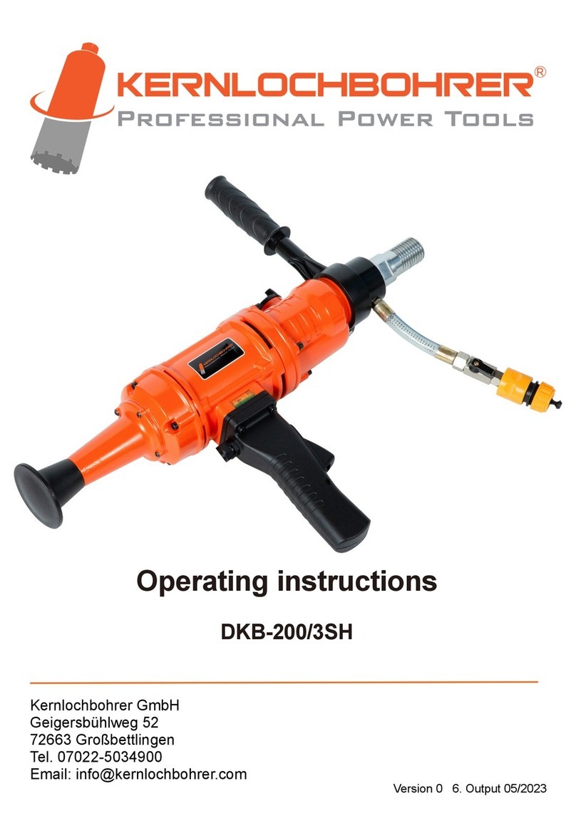 Kernlochbohrer DKB-200/3SH User manual