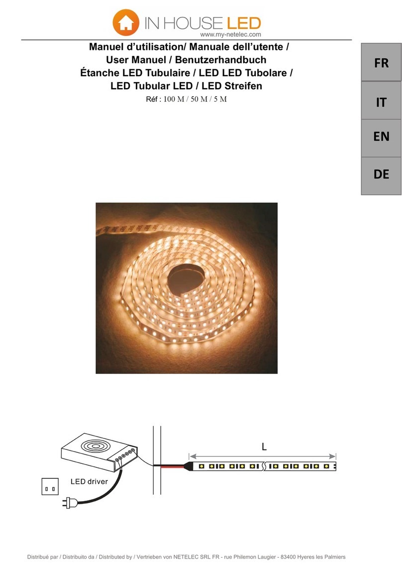 IN HOUSE LED SISN-100-WW2-14.5W user manuel