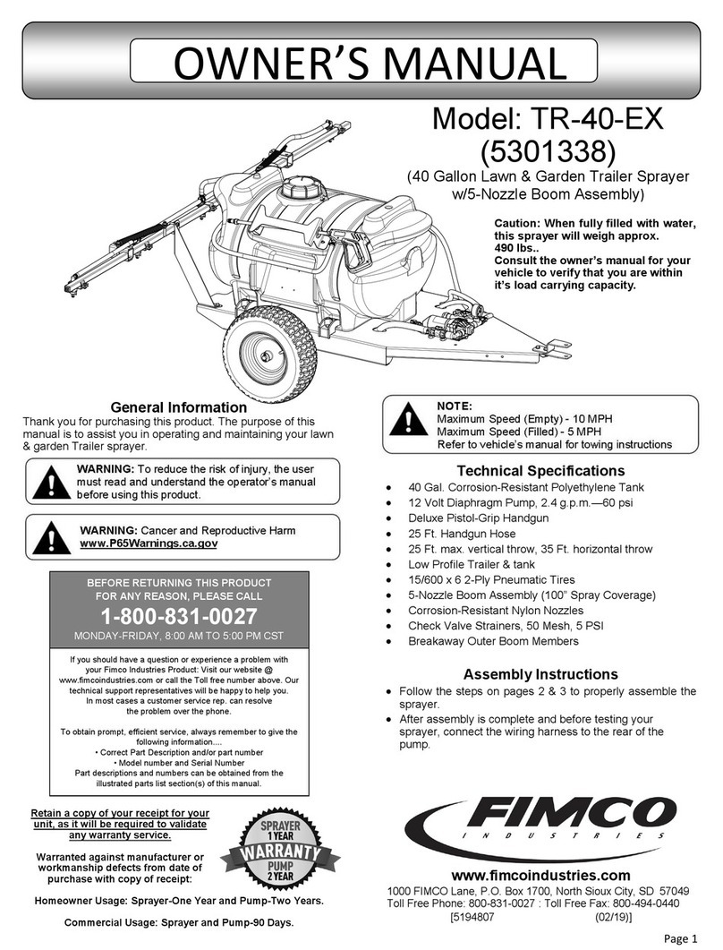 Fimco TR-40-EX owner's manual