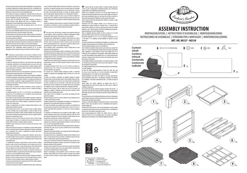 Esschert Design Esschert's Garden NG137 Assembly instruction