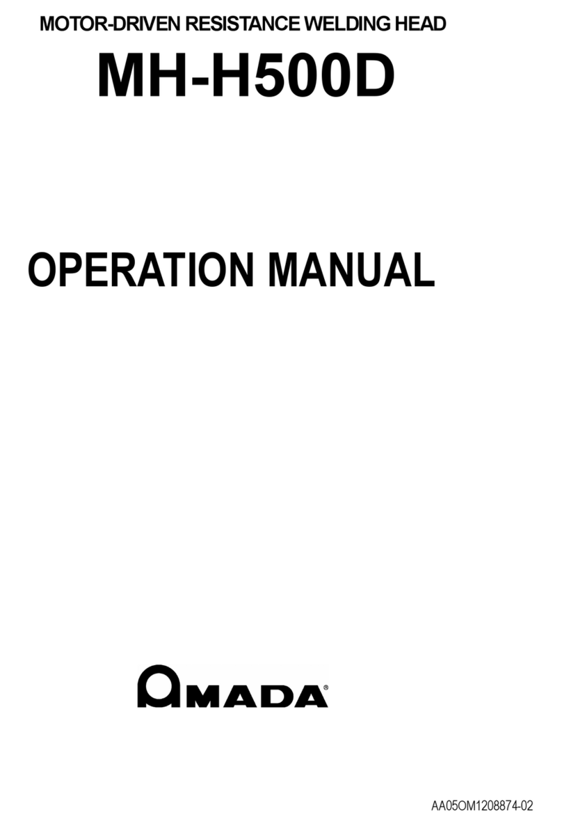 Amada MH-H500D Operation manual Amada MH-H500D Operation manual