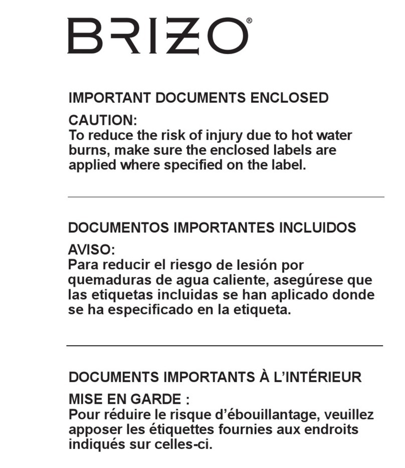 Brizo Rook MultiChoice T75 Series User manual