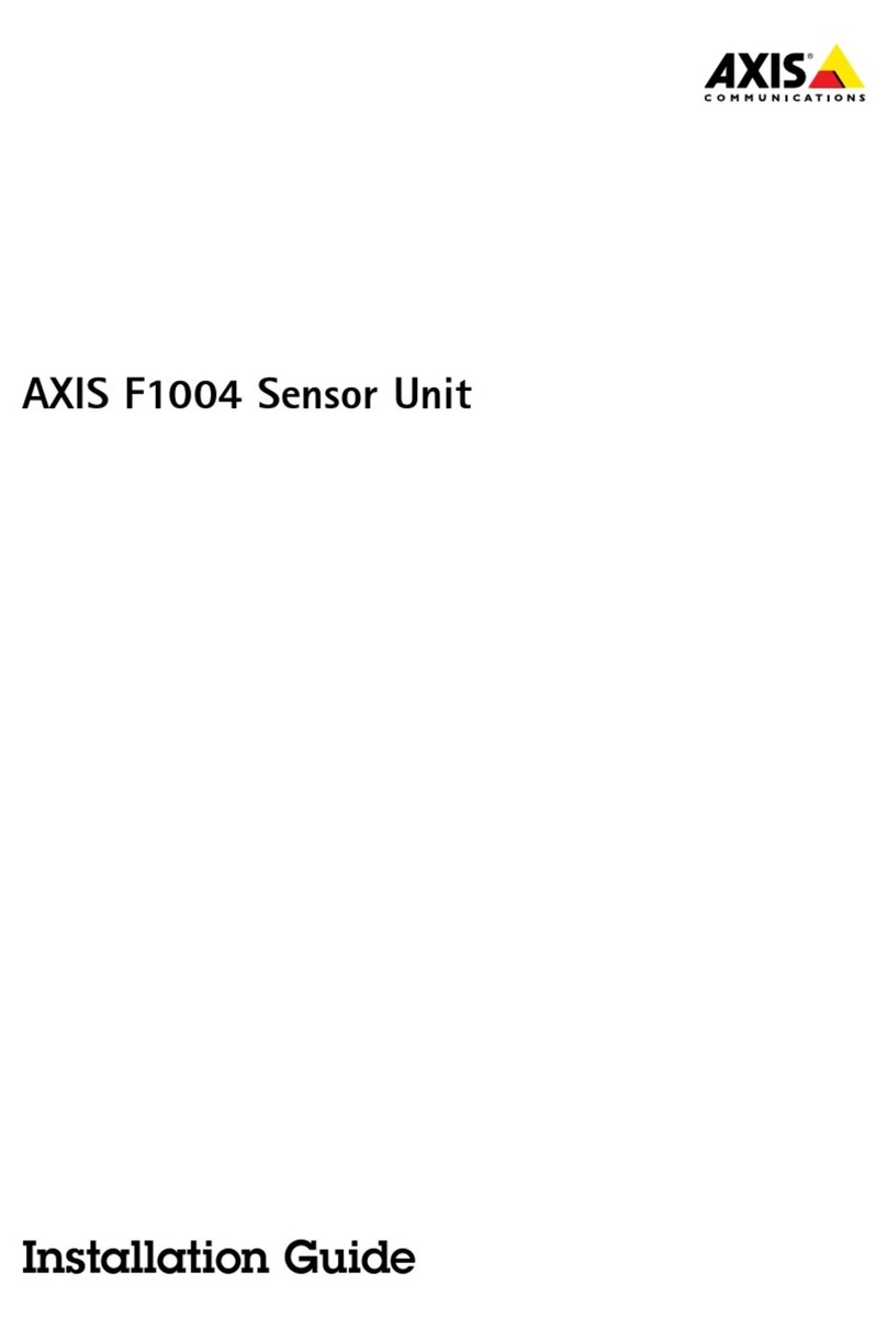 Axis F1004 User manual