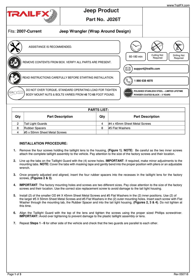 TrailFX J026T quick start guide