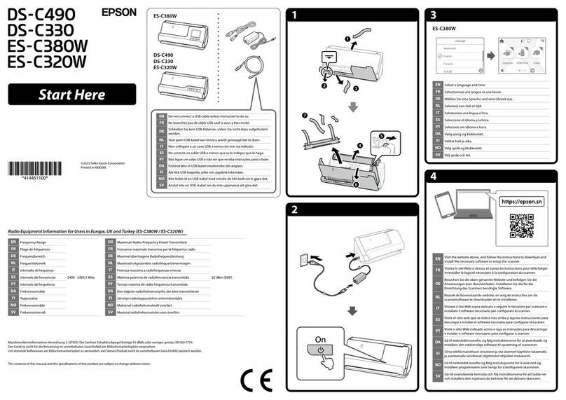 Epson DS-C490 Instruction Manual Epson DS-C490 Instruction Manual