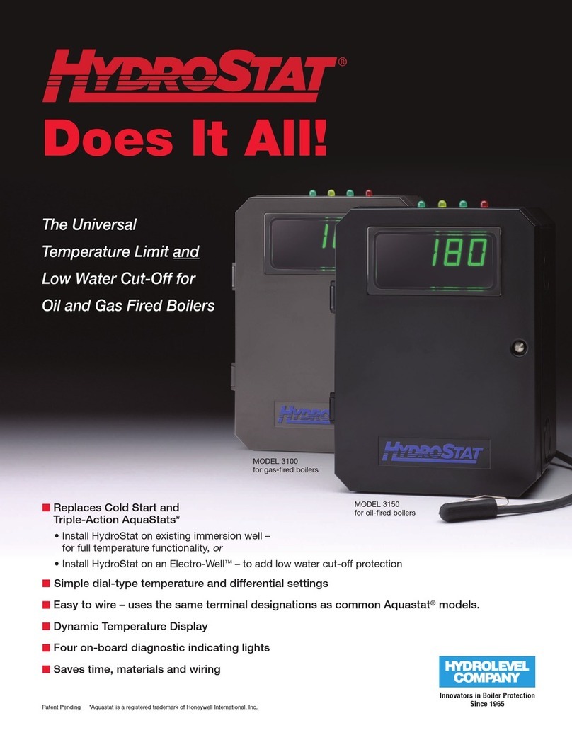 Hydrolevel Company HydroStat 3100 manual