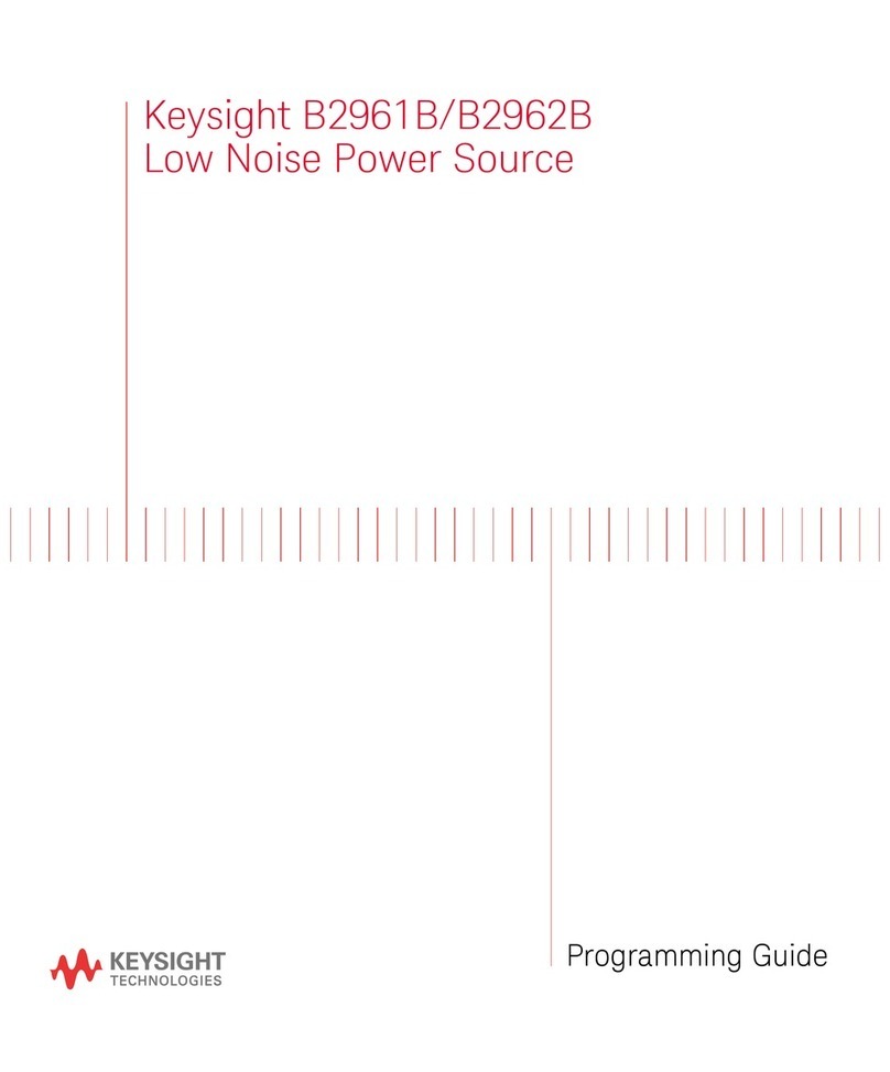 Keysight Technologies B2961B Operating instructions Keysight Technologies B2961B Operating instructions
