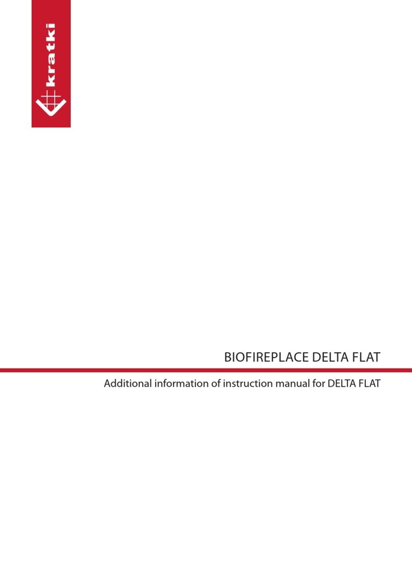Kratki BIOFIREPLACE DELTA FLAT Additional information