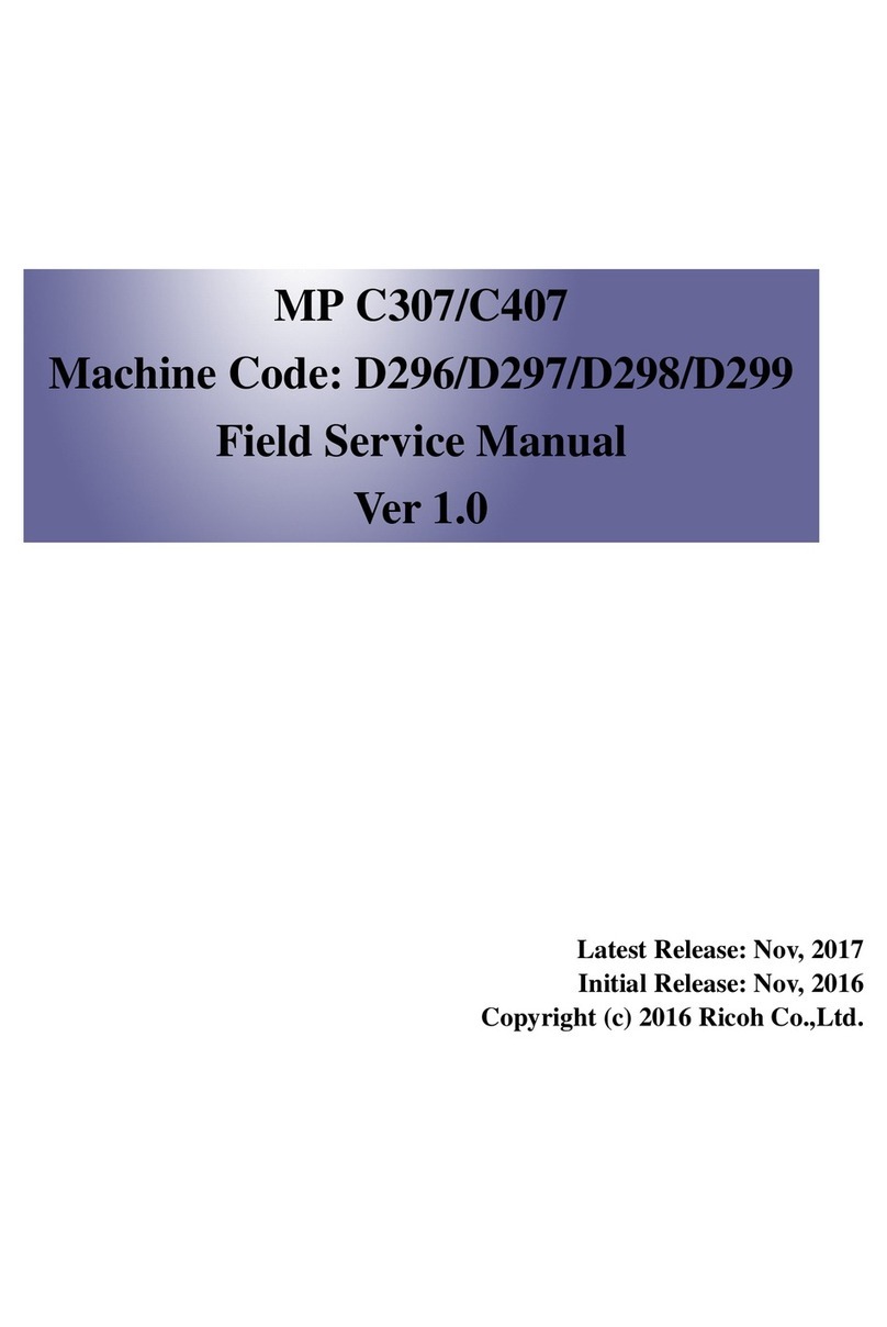 Ricoh MP C307 Quick start guide