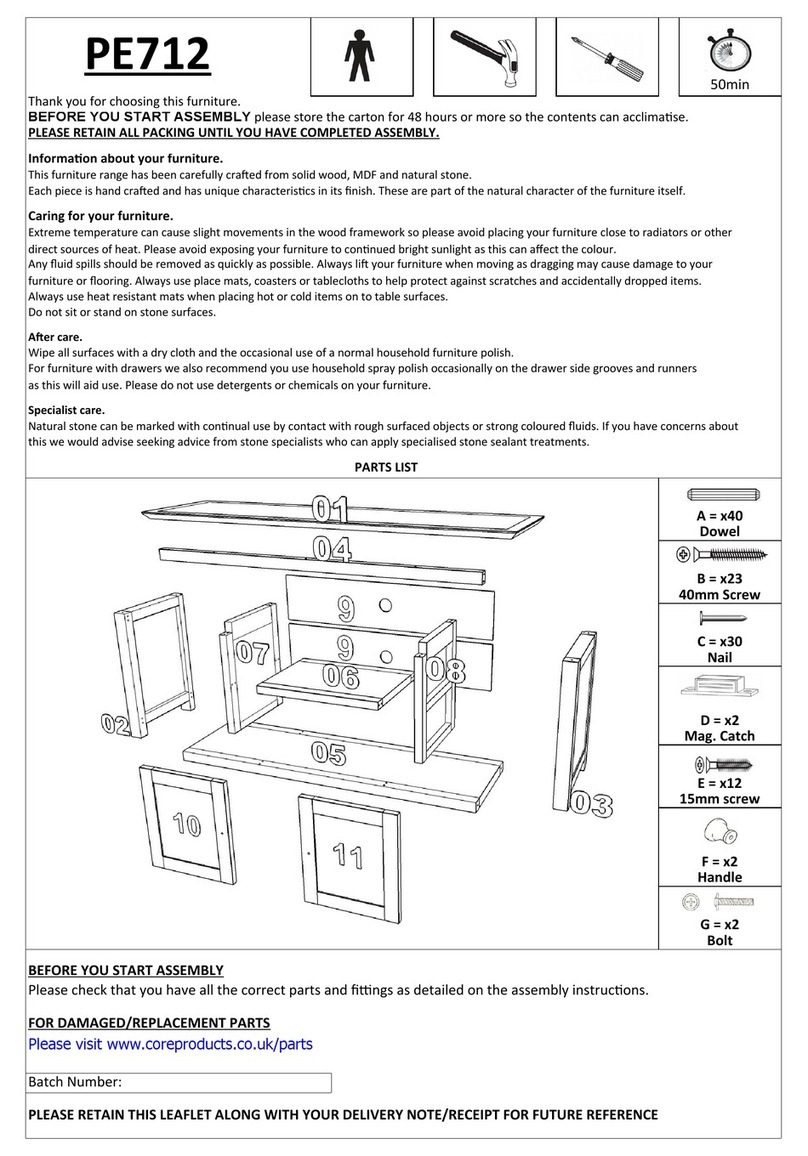 Core Products Palma PE712 quick start guide