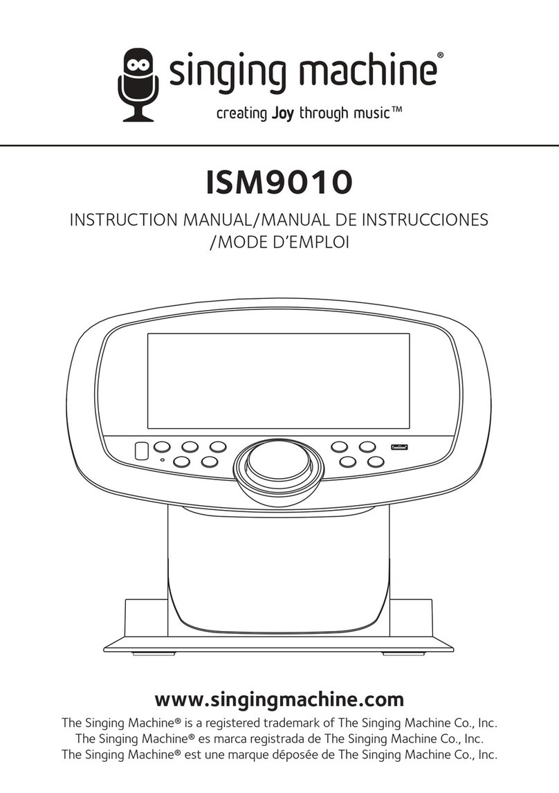 The Singing Machine ISM9010 instruction manual