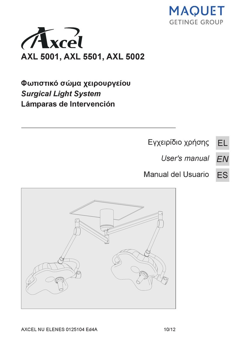 Maquet Axcel AXL 5001 user manual