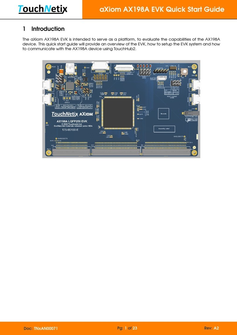 TouchNetix aXiom AX198A EVK quick start guide