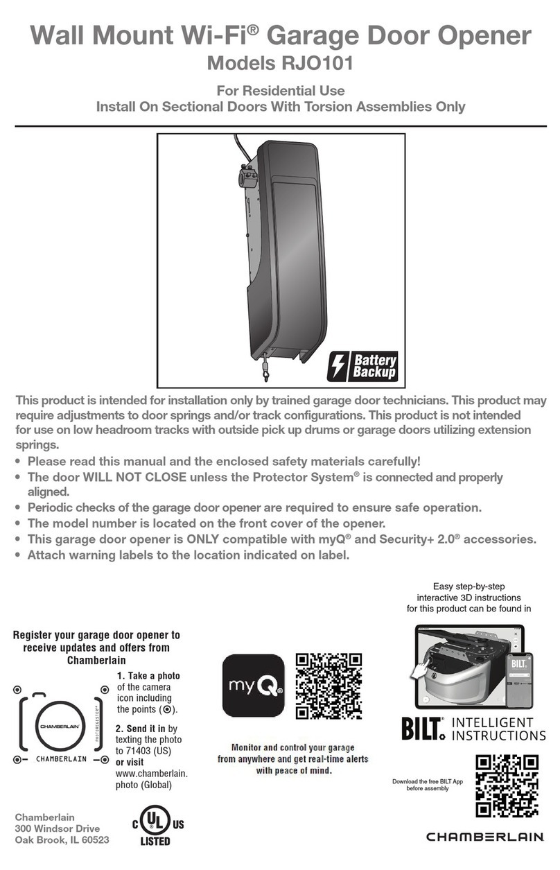 Chamberlain RJO101 User manual