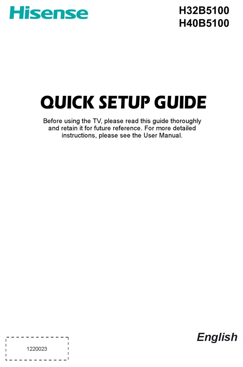 Hisense H32B5100 User manual