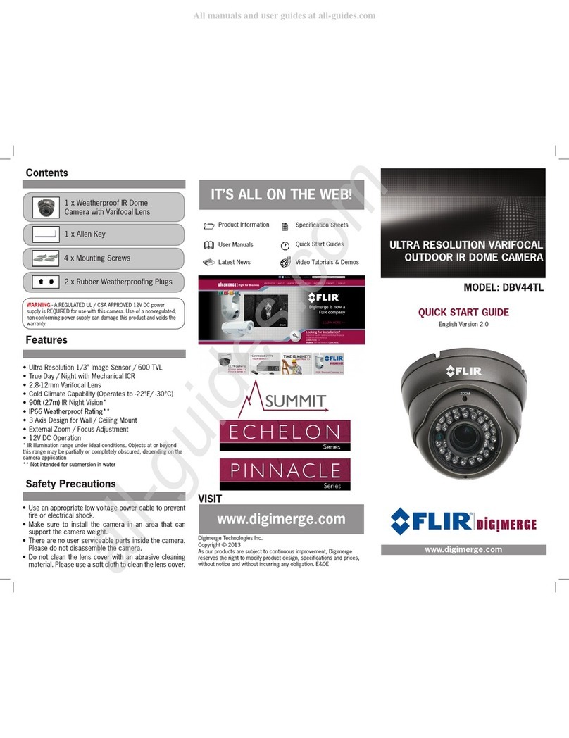 FLIR Digimerge DBV44TL quick start guide