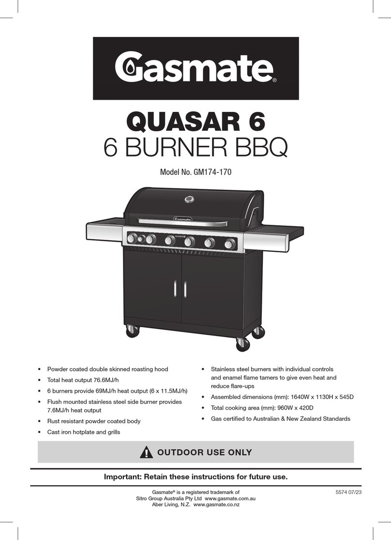 Gasmate QUASAR 6 User manual