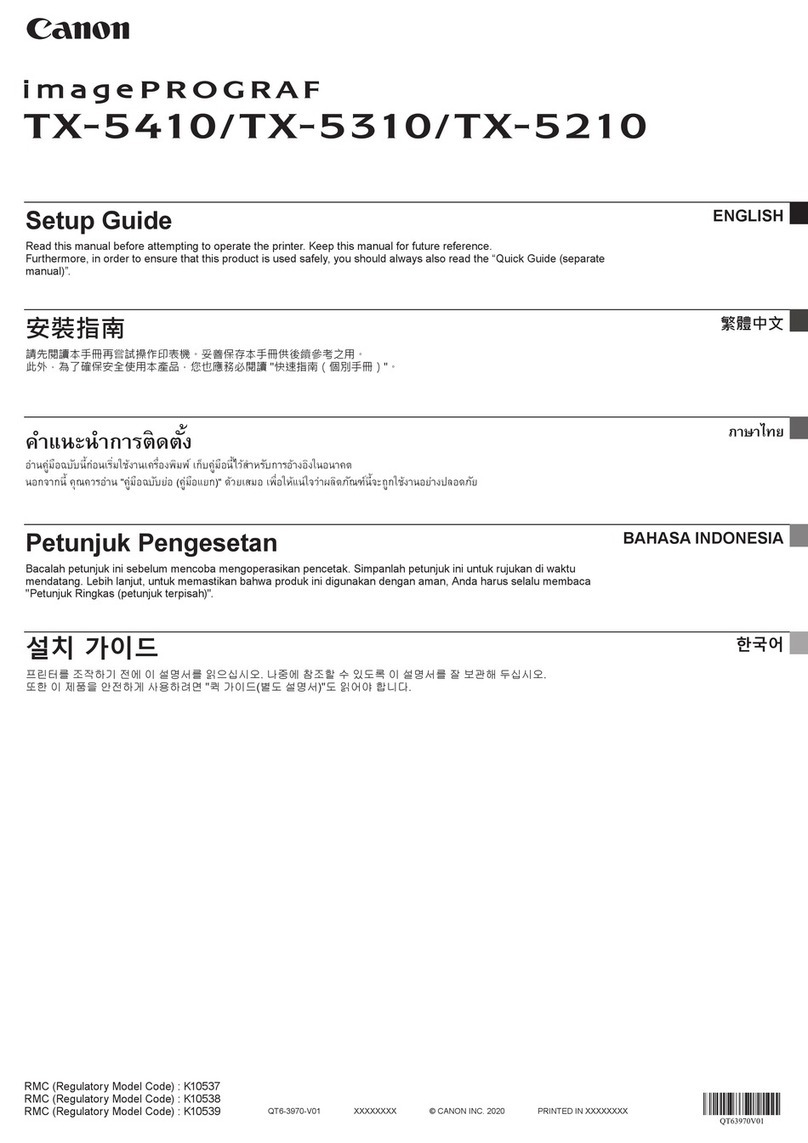 Canon TX-5410 User manual