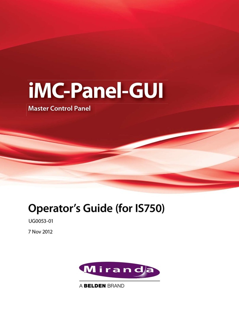Miranda iMC-Panel-GUI Manual