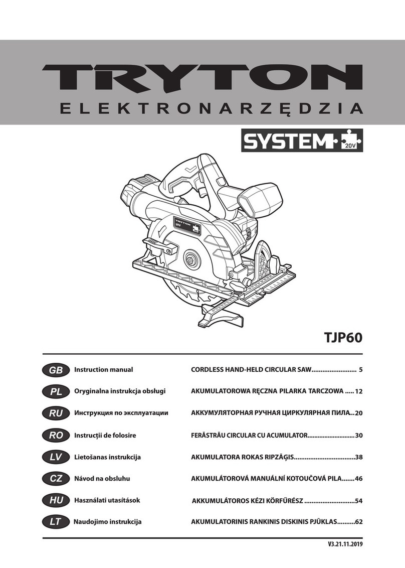 Tryton SYSTEM 20V TJP60 instruction manual