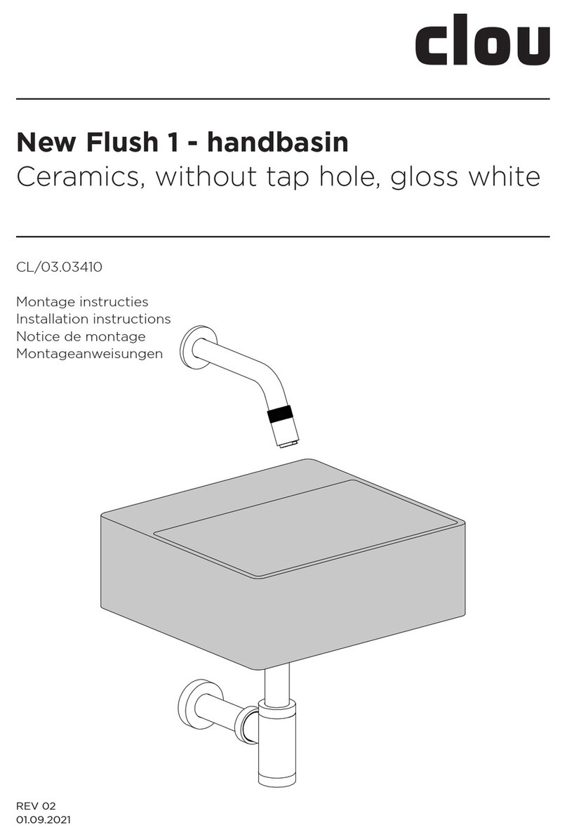 Clou New Flush 1 CL/03.03410 installation instructions