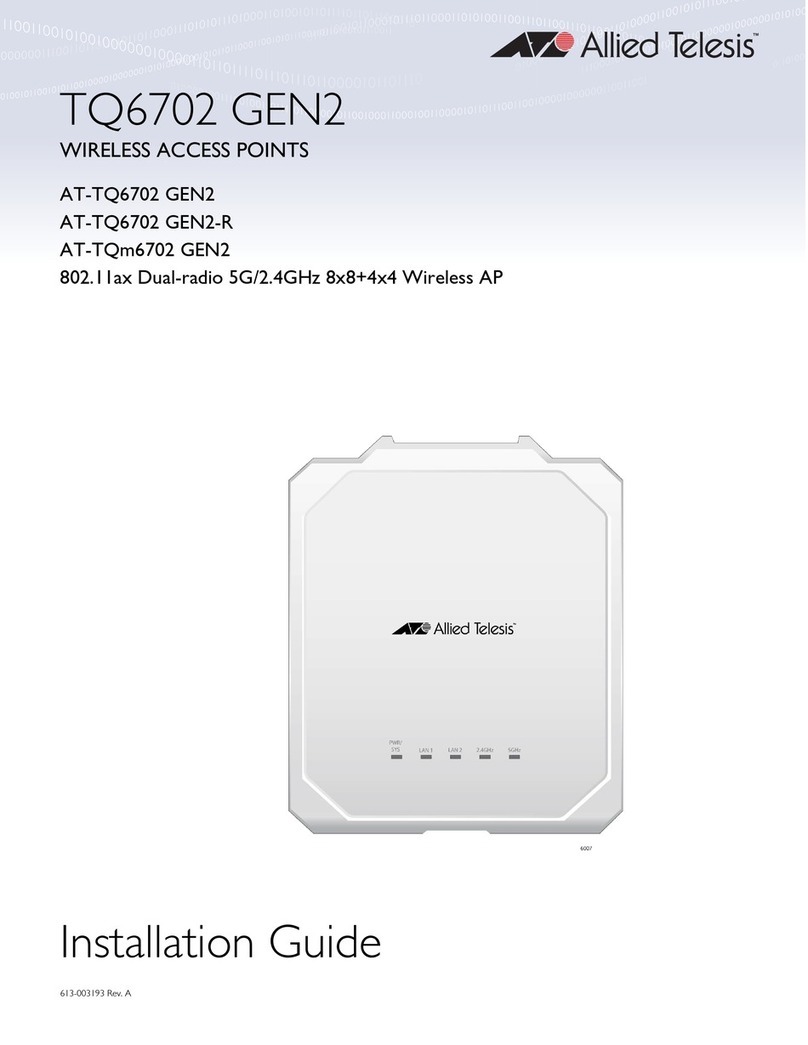 Allied Telesis TQ6702 GEN2 User manual