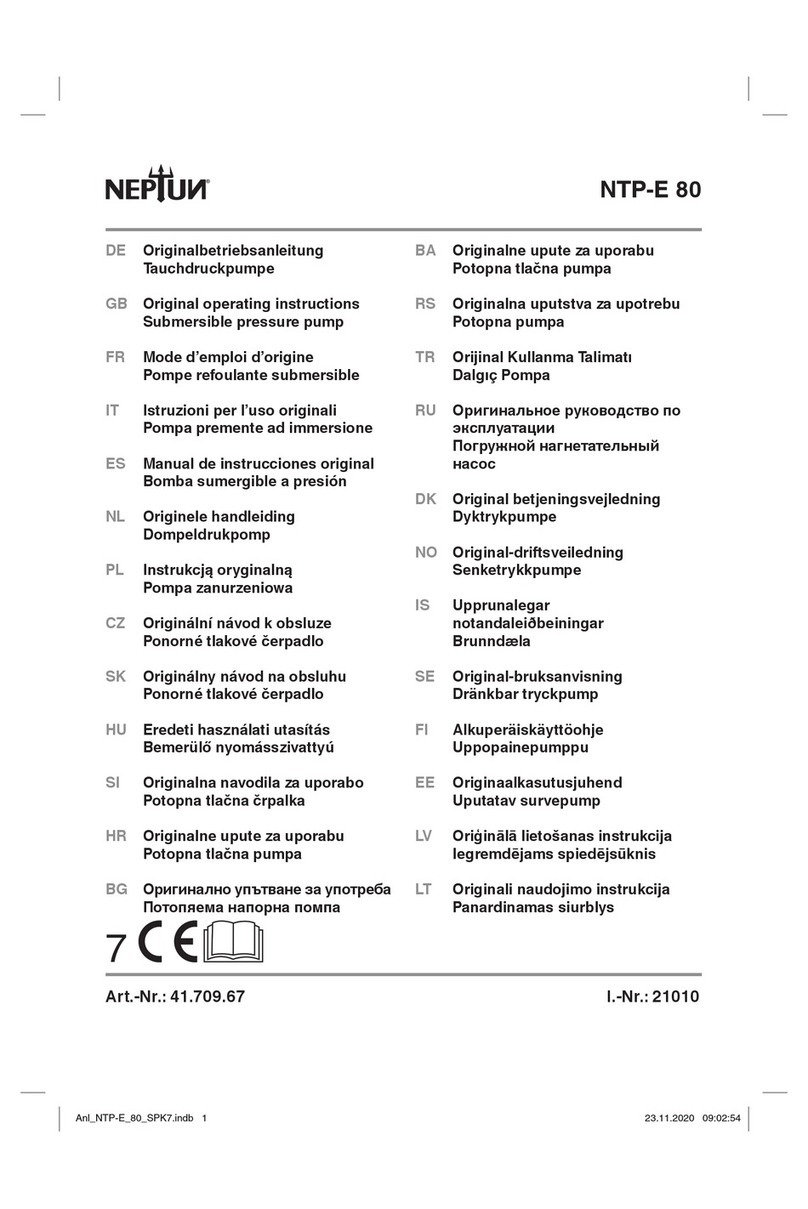 Neptun NTP-E 80 Original operating instructions