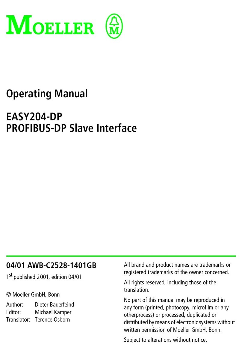 Moeller EASY204-DP operating manual