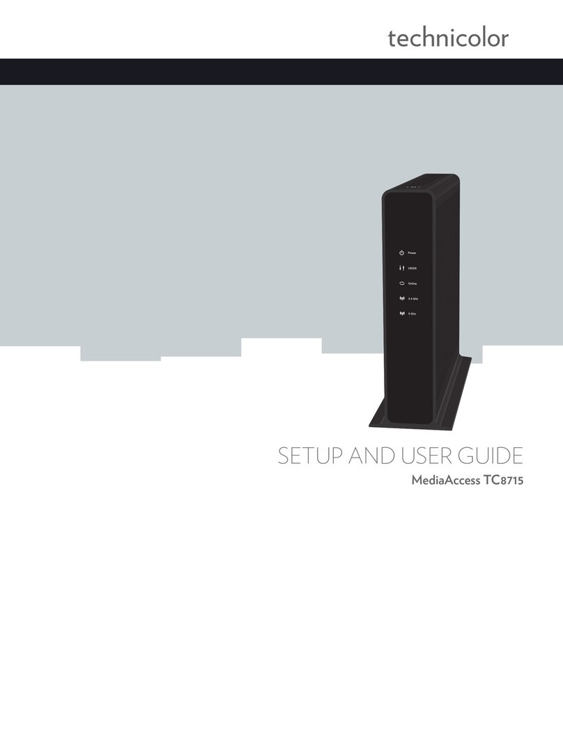 Technicolor MediaAccess TC8715 Safety guide
