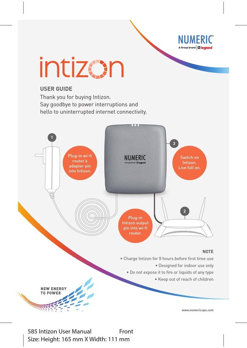 LEGRAND NUMERIC intizon User manual