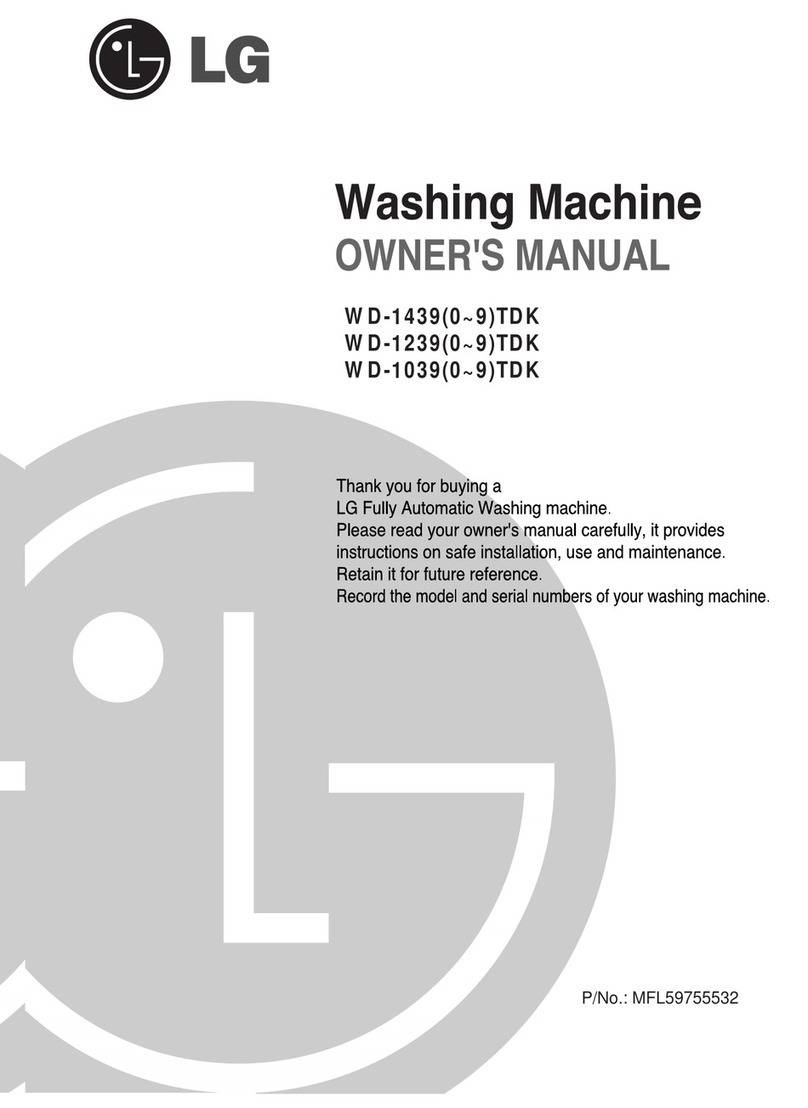 LG WD-1439 TDK Series User manual