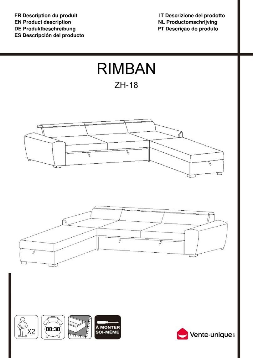 Vente Unique RIMBAN ZH-18 Assembly instructions Vente Unique RIMBAN ZH-18 Assembly instructions