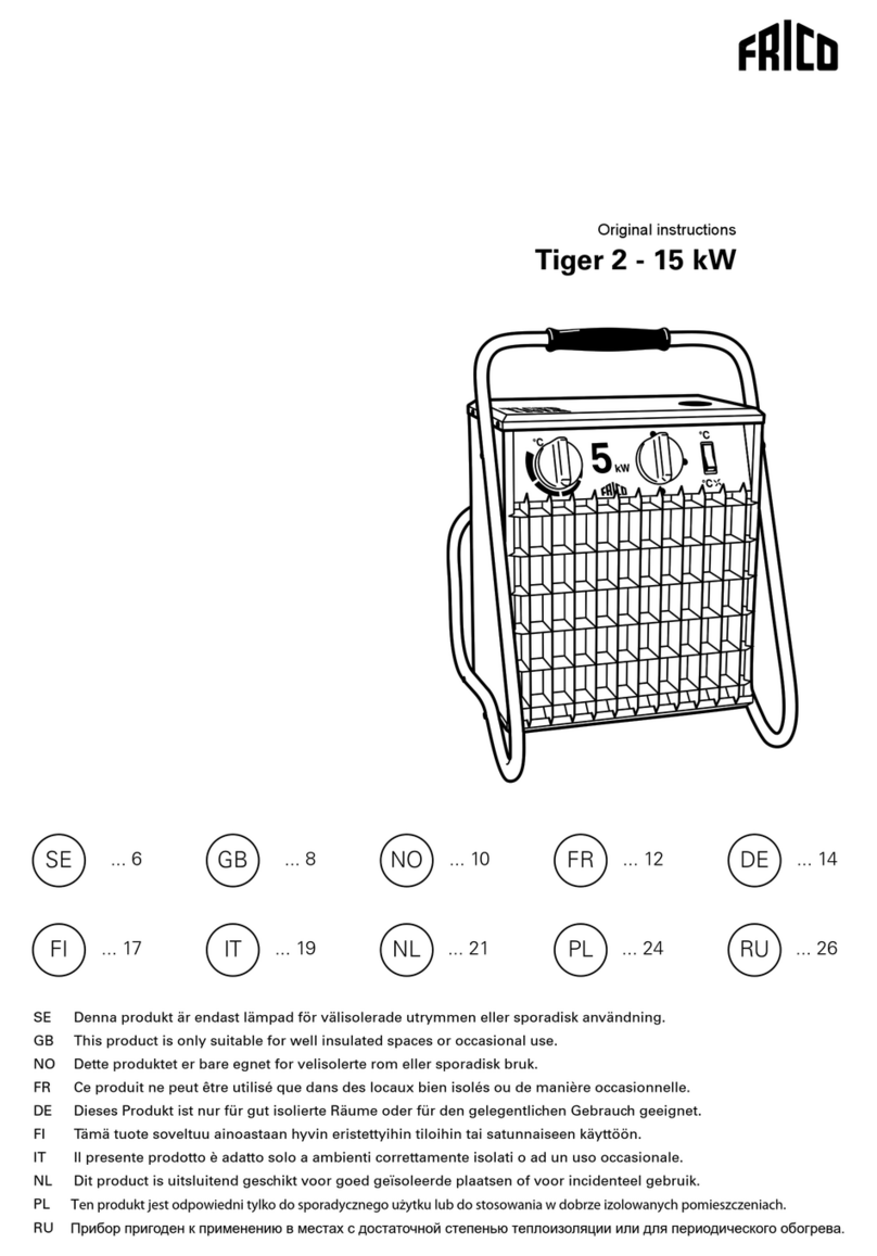 Frico Tiger P51 Original instructions