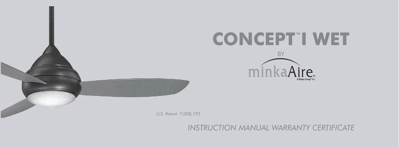 Minka-Aire Concept I Wet F476L-BNW instruction manual