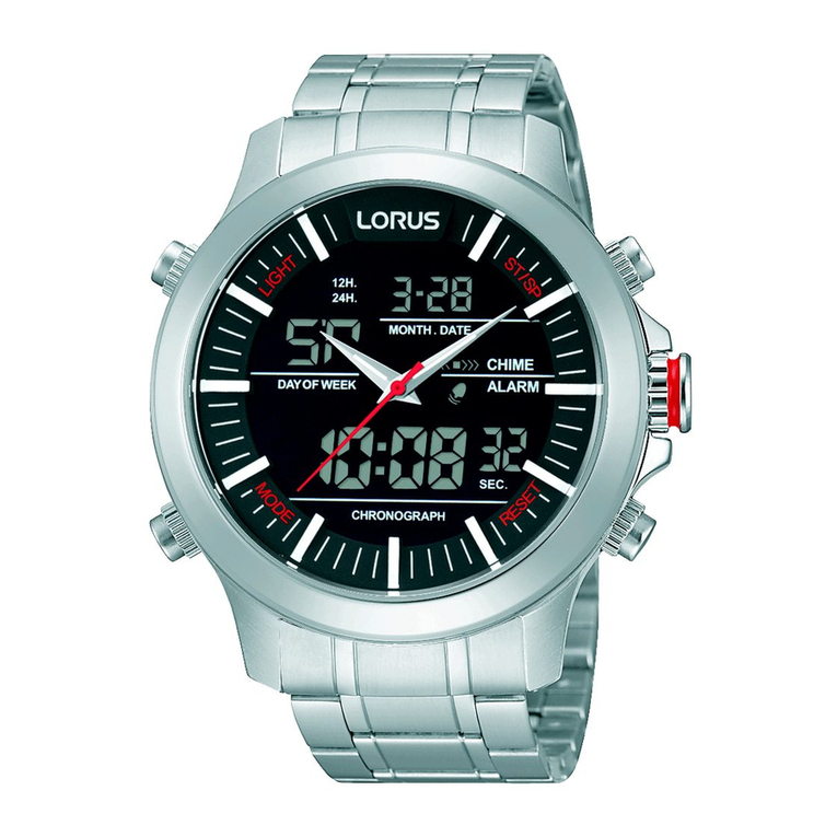 LORUS RW6 Series User manual
