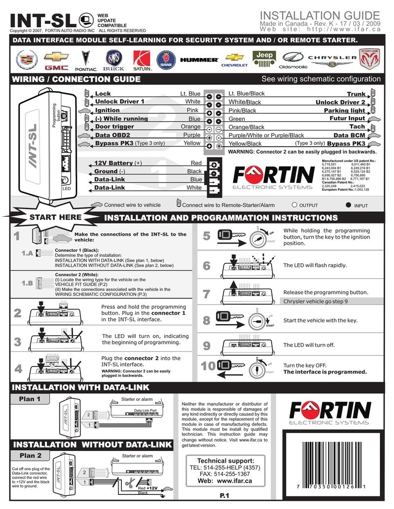 Fortin INT-SL installation guide