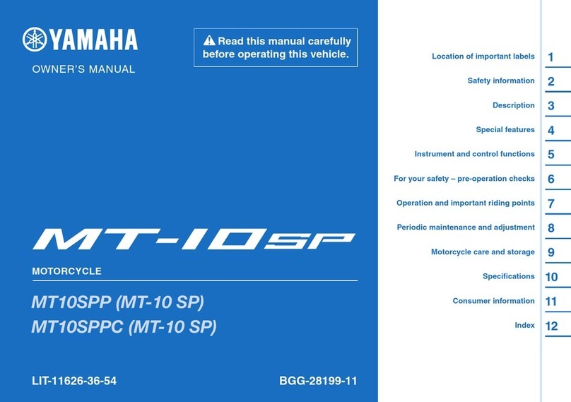 Yamaha MT-10 SP owner's manual