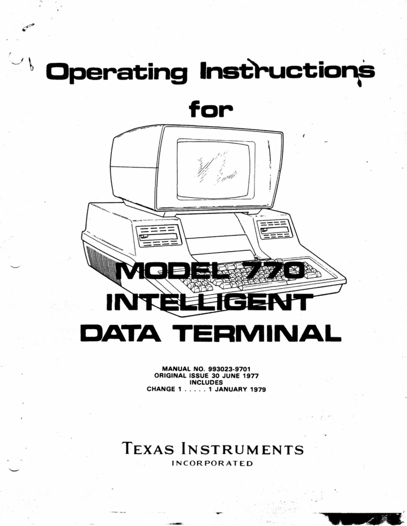 Texas Instruments 770 operating instructions